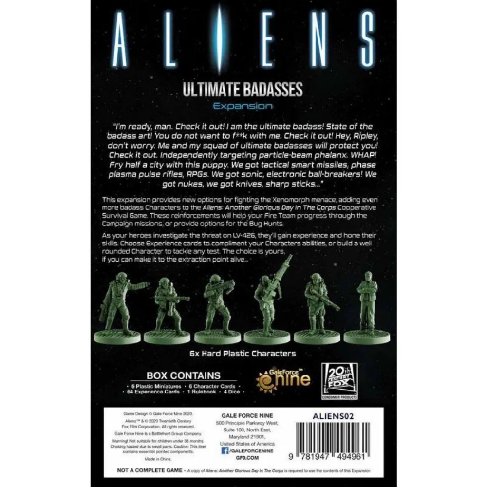 Online Gale Force Nine Aliens: Ultimate Badasses (Exp.)