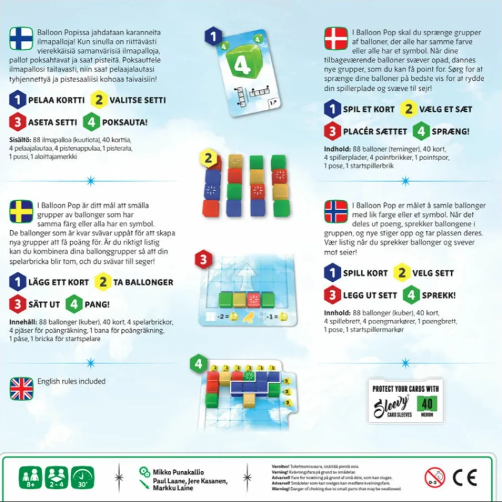 Lautapelit Balloon Pop (Swe)| Familjespel