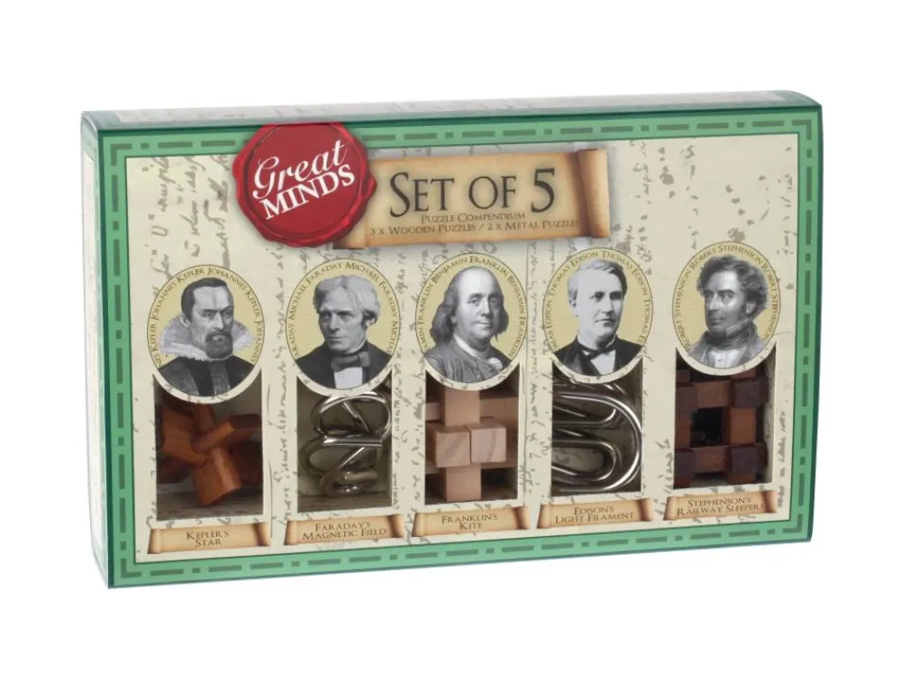 Professor Puzzle Great Minds: 5-Pack| Knep & Knåp