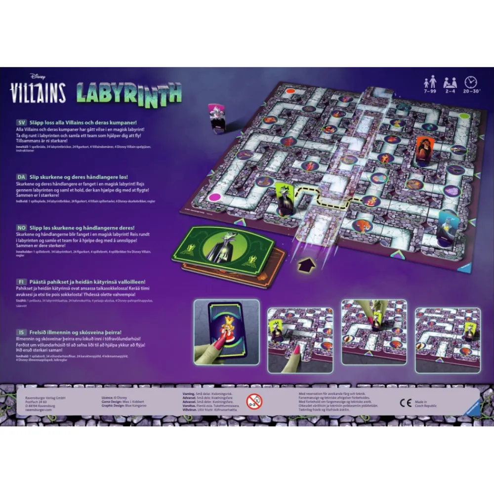 Ravensburger Labyrinth Disney Villains| Familjespel