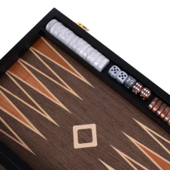 Clearance Longfield Games Longfield Backgammon Large Walnut