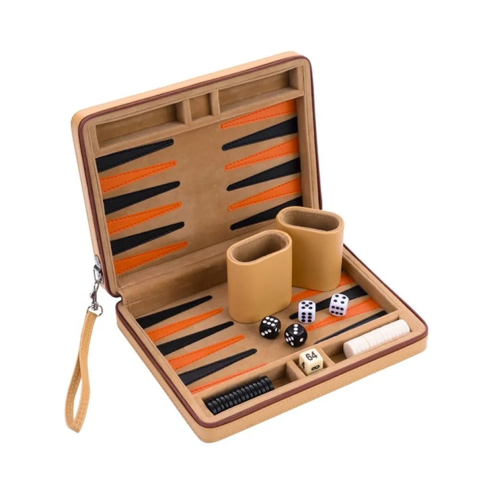 New Longfield Games Longfield Backgammon Travel Beige