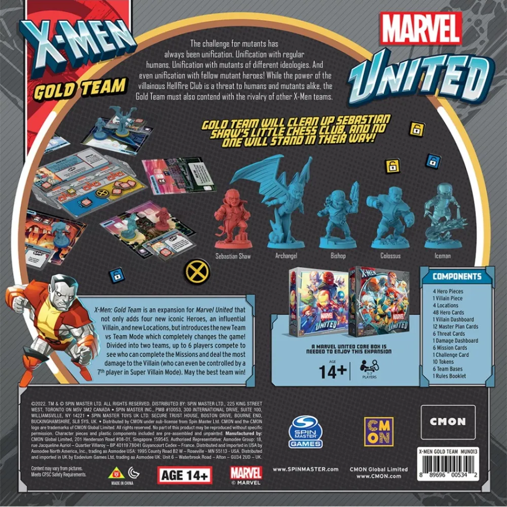 Cheap Cool Mini or Not Marvel United: X-Men - Gold Team (Exp.)
