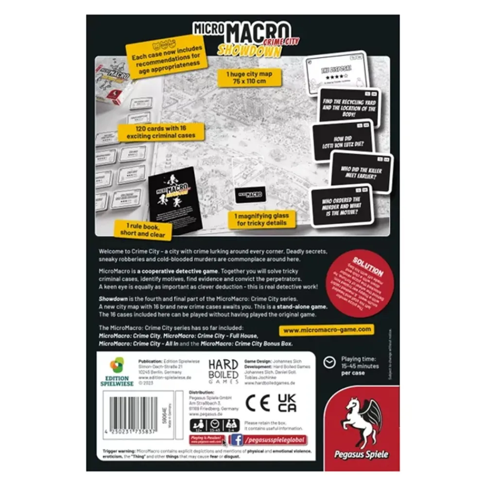 Pegasus Spiele Micromacro: Crime City - Showdown (Eng)| Knep & Knåp
