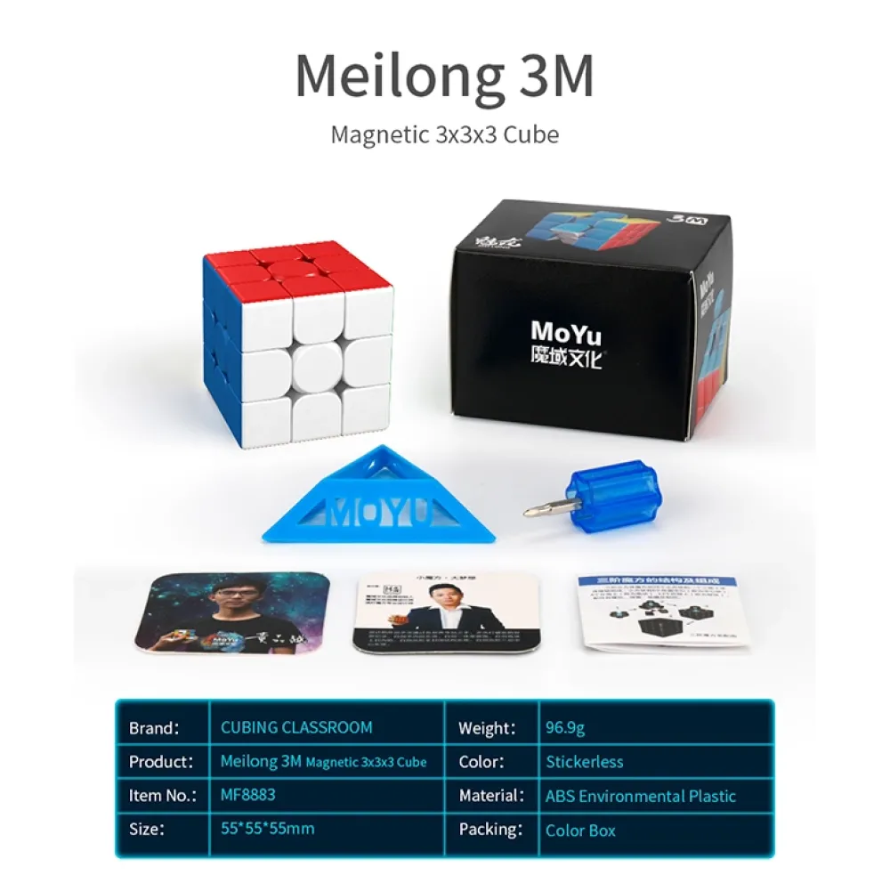 MoYu Meilong Stickerless 3M 3X3| Knep & Knåp