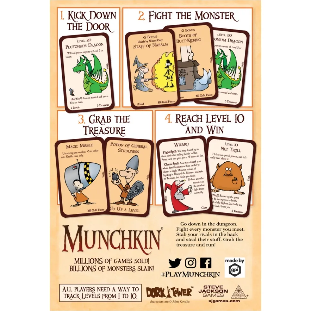 Steve Jackson Games Munchkin| Kortspel