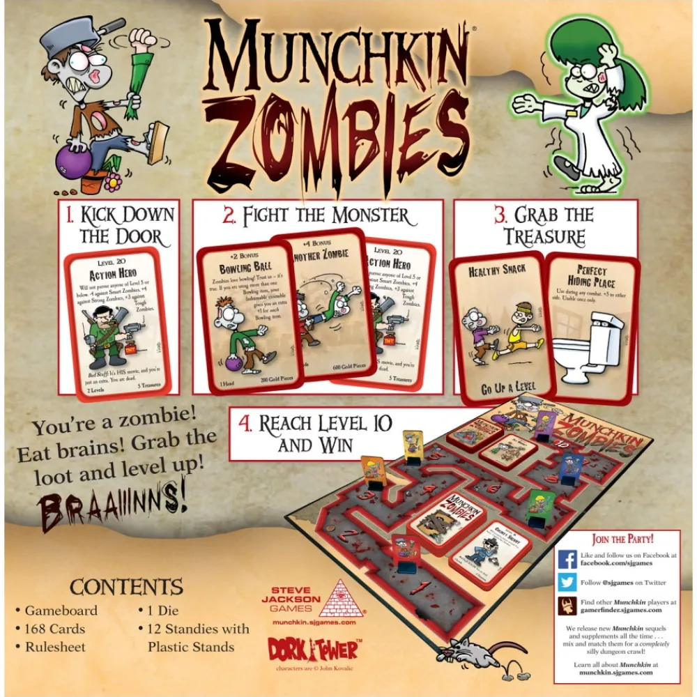 Steve Jackson Games Munchkin Zombies: Deluxe| Kortspel