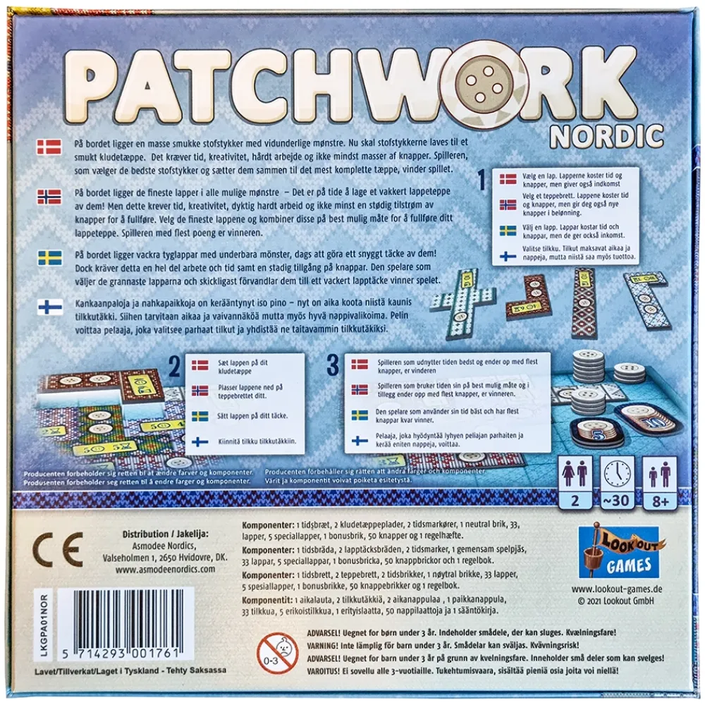 Shop Lautapelit Patchwork: Nordic (Swe)