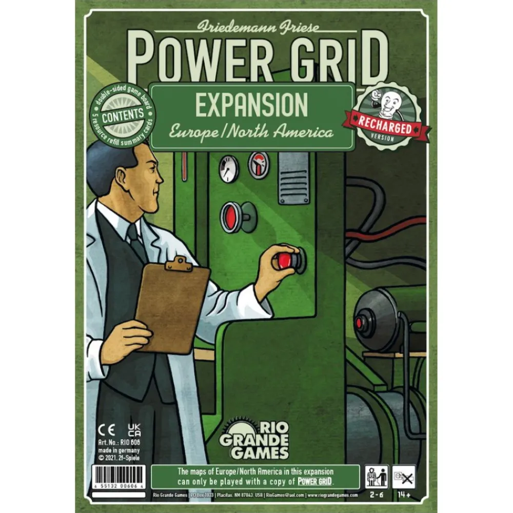 Sale Rio Grande Games Power Grid Recharged: Europe / North America (Exp.)