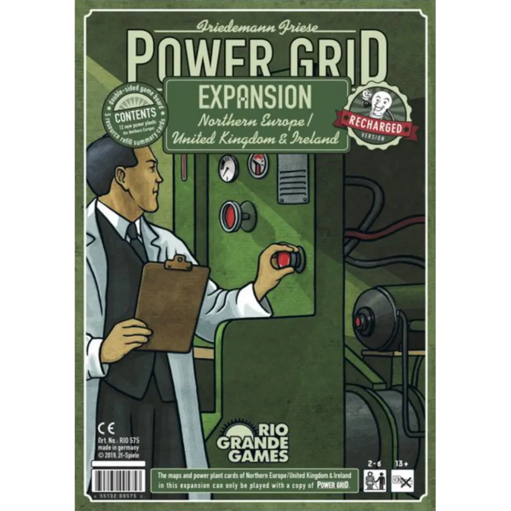 Flash Sale Rio Grande Games Power Grid Recharged: Northern Europe/United Kingdom & Ireland (Exp.)
