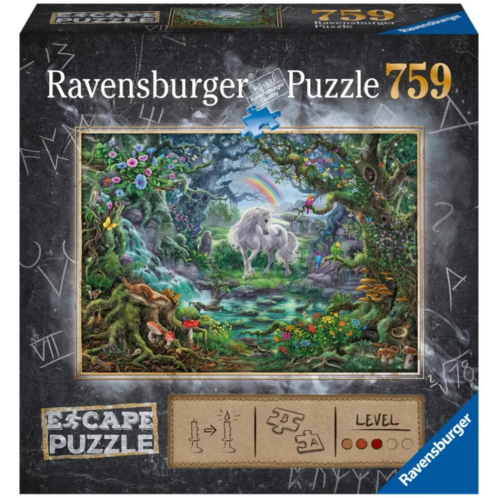 Ravensburger Pussel - Escape 9 Unicorn 759 Bitar| Knep & Knåp