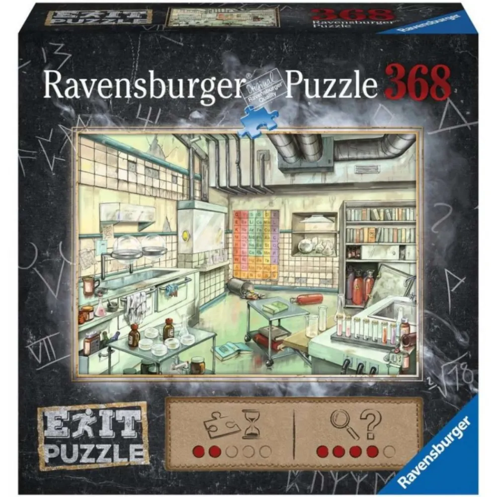 Ravensburger Pussel: Escape The Laboratory 368 Bitar| Knep & Knåp