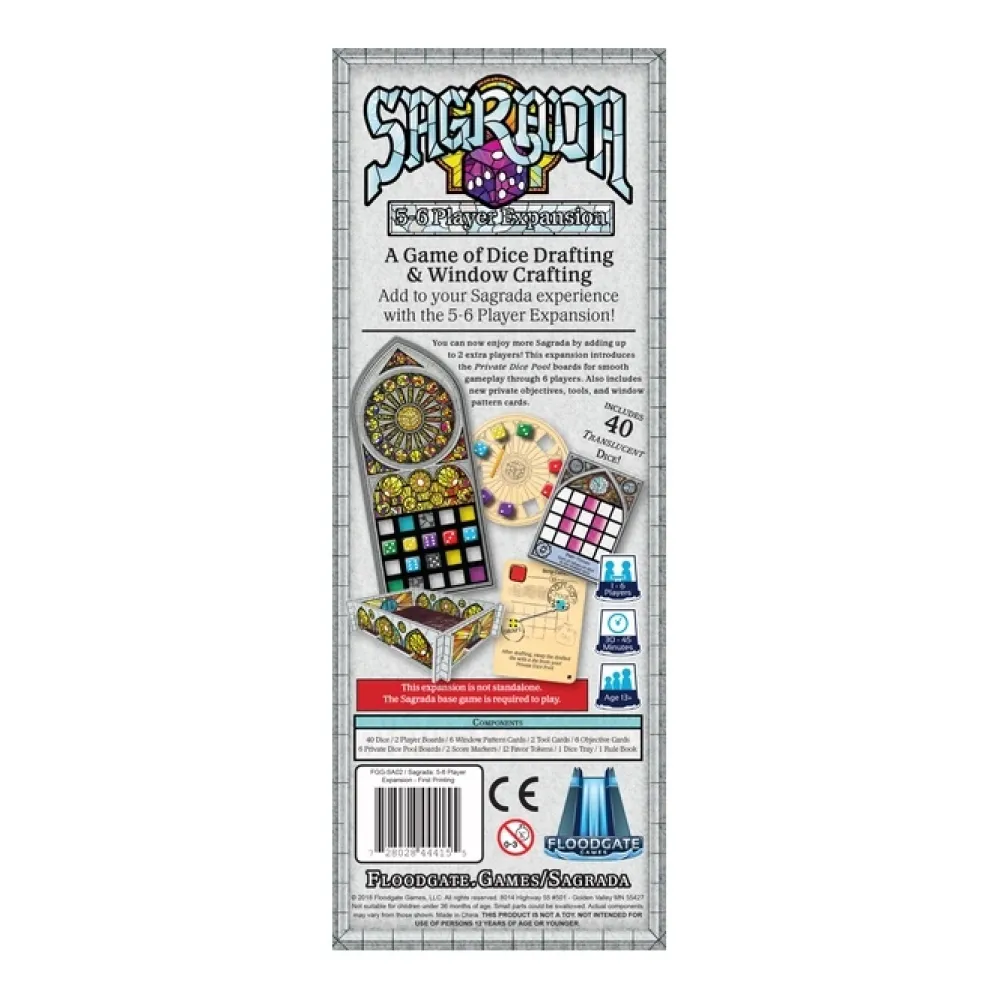 Online Floodgate Games Sagrada: 5 & 6 Player Expansion