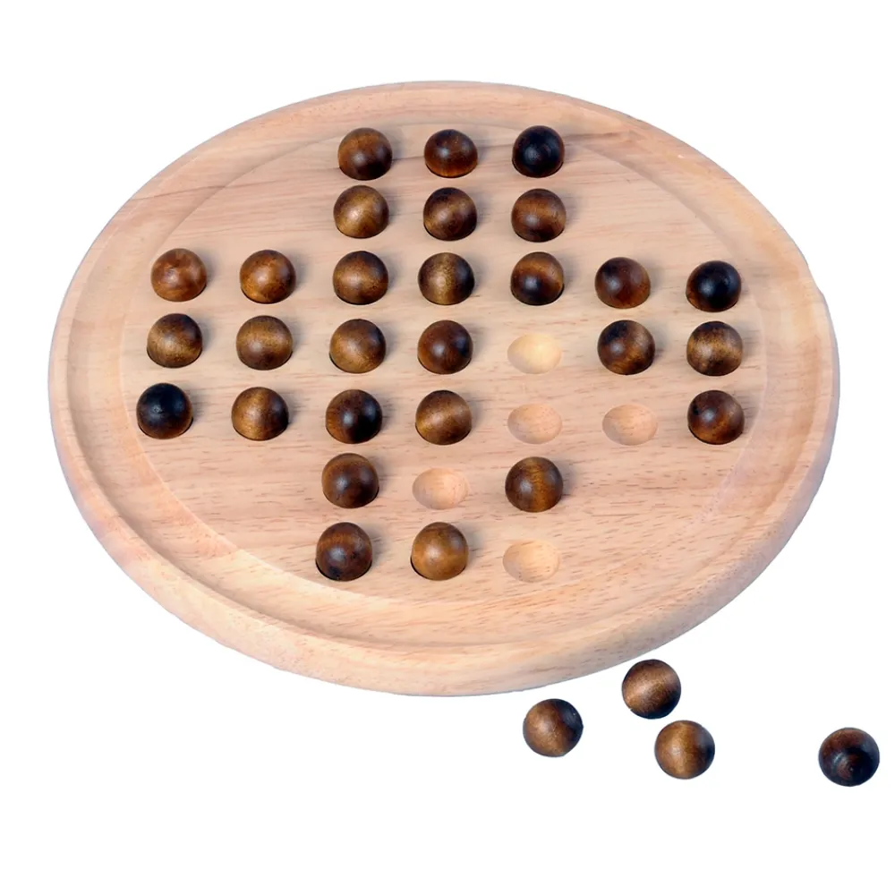 Longfield Games Solitaire Rubberwood| Klassiska