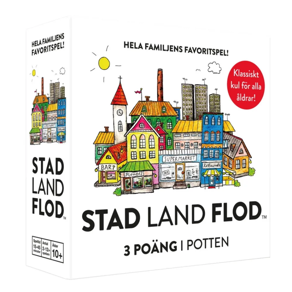 Kylskåpspoesi Stad Land Flod - Kortspelet| Familjespel