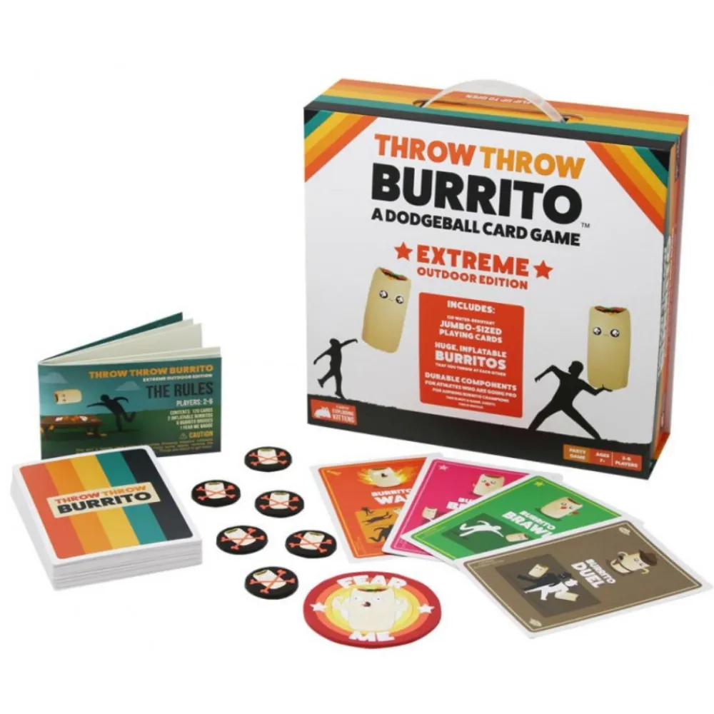 Exploding Kittens Throw Throw Burrito Extreme Outdoor Edition| Festspel