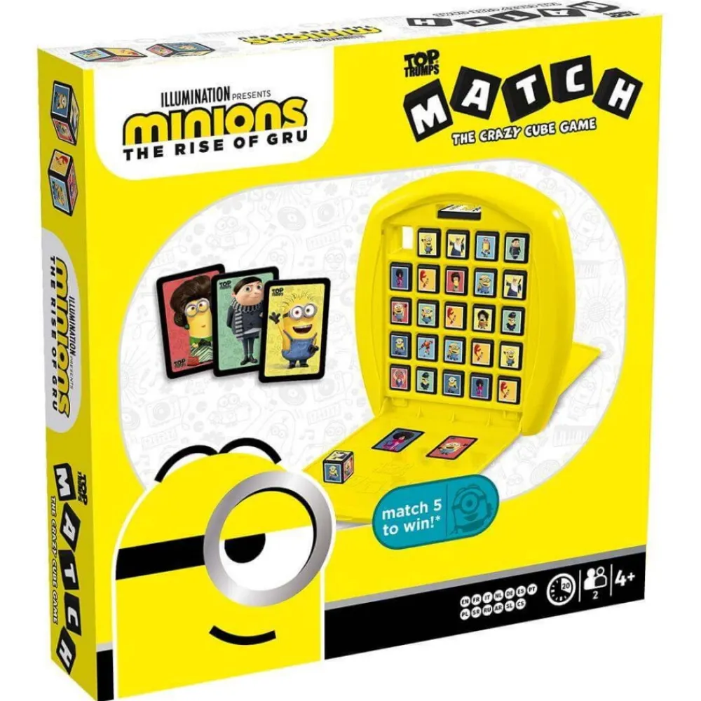 Winning Moves Top Trumps Match - Minions: The Rise Of Gru| Familjespel