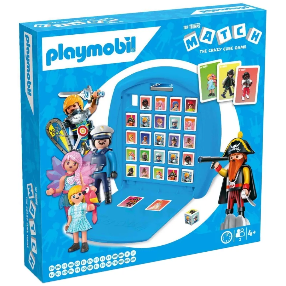 Winning Moves Top Trumps Match - Playmobil (Swe)| Familjespel